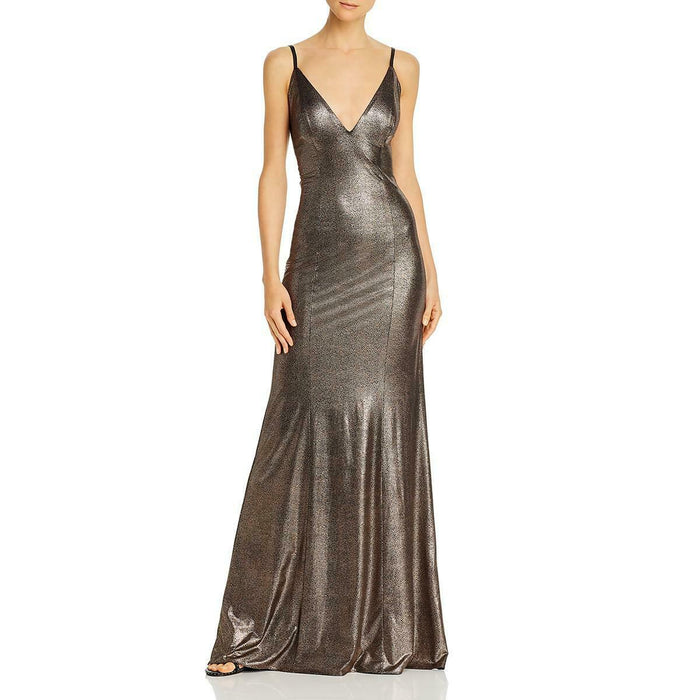 Form Fitting Mermaid Plunging Formal Dress - Solo Stylez