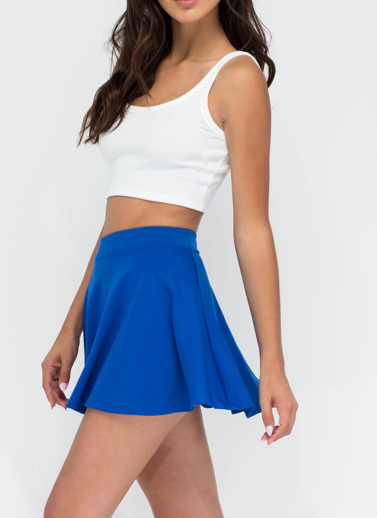 I'll  Skate Away Mini Skater Skirt - Solo Stylez