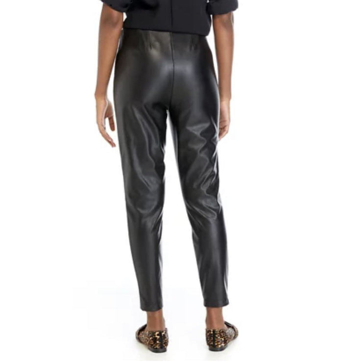 Petite Faux Leather Pants - Solo Stylez