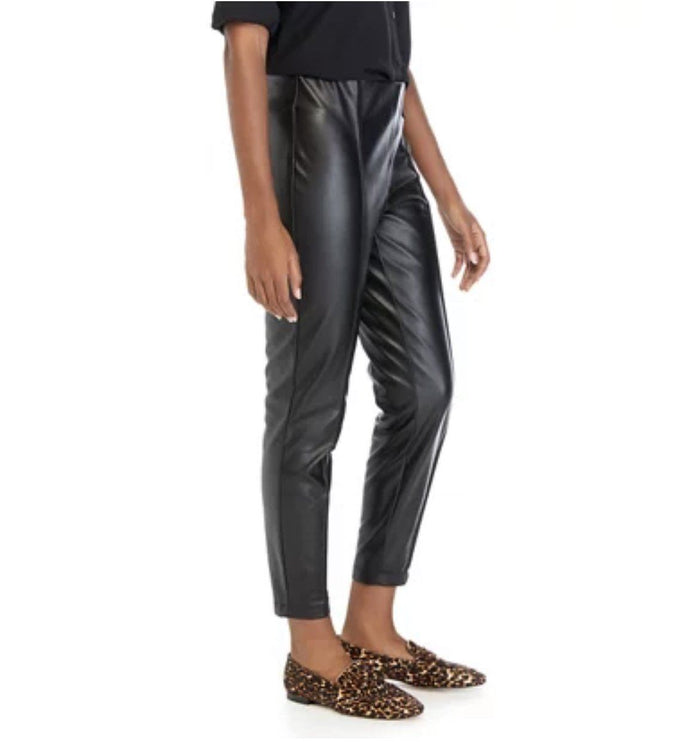 Petite Faux Leather Pants - Solo Stylez